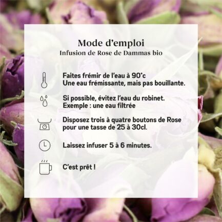 Mode d'emploi Bouton de Rose Bio