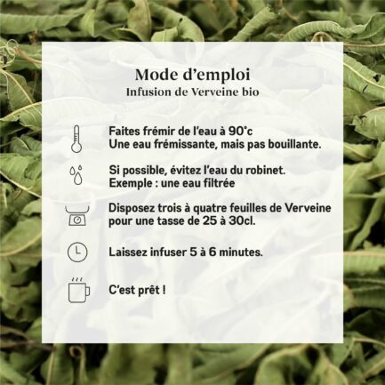 Mode d'emploi Verveine Bio