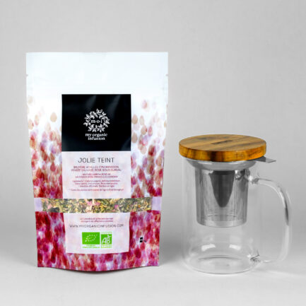 Infusion Joli Teint bio en vrac avec mug infuseur 450 ml