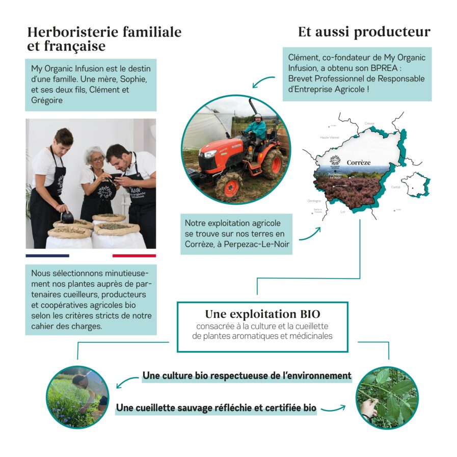 histoire et reassurance de marque pour l'infusion respiratoire en vrac