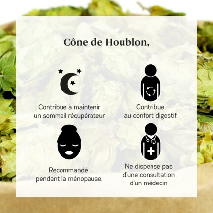 bienfaits cônes de Houblon bio