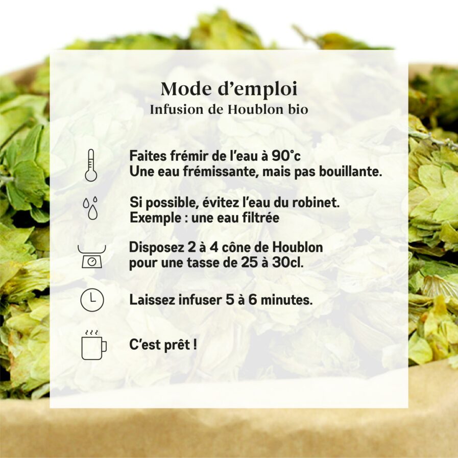 mode d'emploi cône de houblon bio entier