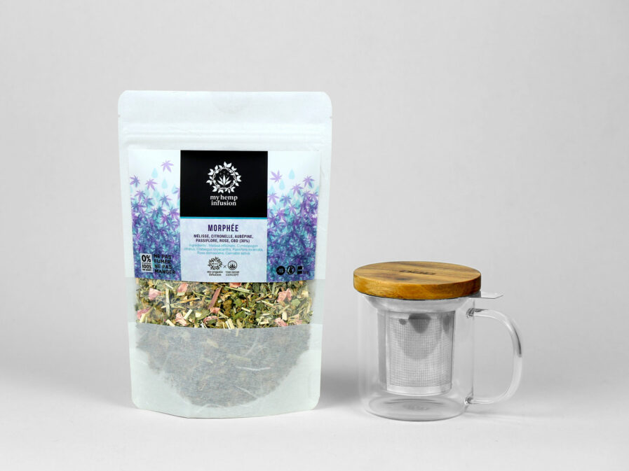 Infusion Morphée au CBD avec son mug infuseur inclus