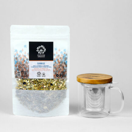 Infusion au CBD Sunrise avec son mug infuseur 300ml