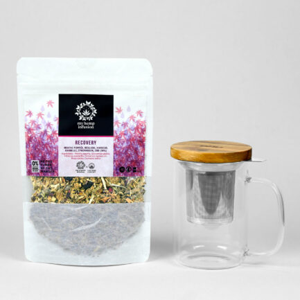 Infusion au CBD Recovery avec son mug infuseur 450ml