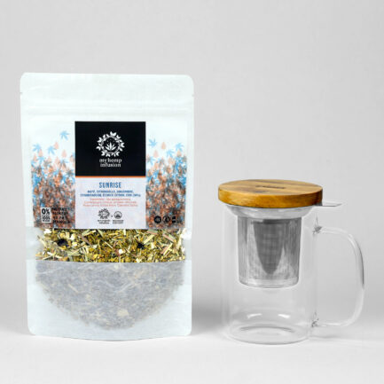 Infusion au CBD Sunrise avec son mug infuseur 450ml